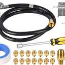 Natural Gas to Propane Conversion Kit for Weber GS4 Genesis II/I & Spirit II 210/310/315, 5FT Genesis 2 Propane Regulator Hose for Weber Natural Gas Conversion Kit, w/ 14 Orifices, 2 Fittings & Wrench