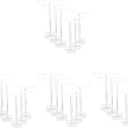 VALICLUD 24pcs Acrylic Earrings Display Stand Earring Organizer Rack Chic Transparent Design for Neat Arrangement Desk Dresser