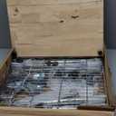 Amazon Basics Portable Kitchen 3-Tier Storage Rack on Caster Wheels with Adjustable 2 Shelves, 175 Pound Capacity, 21 x 15 x 36.7 inches (LxWxH), Wood/Chrome