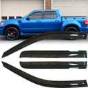 4pcs Original Shatterproof Side Window Wind Deflector Outside Mount Rain Guards Vent Window Visors for 02-10 Explorer Mercury Mountaineer 03-05 Lincoln Aviator 4 Door (Expect Sprot /2 Door) 94819