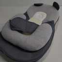 Baby Feeding Pillow, Anti Overflow Feeding Pillow for Reducing Spit-Up, Safety Nursing Pillow, Baby Lounger Reflux Wedge Breastfeeding, Removable top and Bottom (60*40*18 cm, Grey)