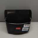 Rubbermaid Commercial Products Dustpan with Long Handle Plastic Black Compatible with Any Broom for Lobby/Restaurant/Office/Home/Dog Pooper Scooper 12.50" Wide