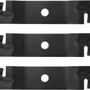 OCPTY Mulching Blades 48 inch Deck Mower Blades for John Deere GT225 GT235 GX325 GX335 F525 F620 F710 for Scotts S2048 S2348 2148HV M113517 M115495 for Lesco 051508,3 pack