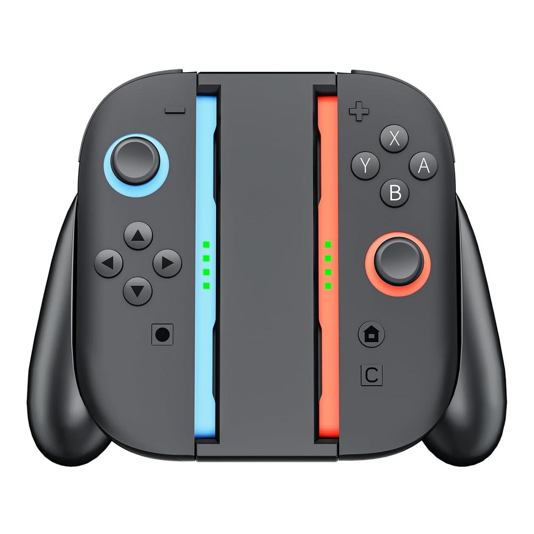 HUDOBBYE Switch 2 Grip for Nintendo Switch 2 Joy con- Comfortable Anti-Slip Joy Con Magnetic Mount Accessory, Controller Grip Without Charging Function, Compatible with Switch 2 Joycon