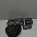 8 Pcs Waterproof Incontinence Underpants Plastic Pants Leak Proof Incontinence Underwear Adult Diaper Cover (S, Black)