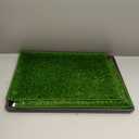 Dog Grass Pad with Tray Small 23" x 16", Dog Puppy Litter Box with Odor Free Artificial Grass Pee Pads for Dogs Potty Tray with Hemmed Edge, Realistic for Indoor Balcony