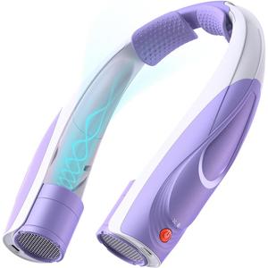 Portable Neck Fan - 6000mAh Rechargeable Personal Fan with 6 Speeds, 360° Cooling Surround Airflow, 20H Long Battery Life Hands-Free Wearable Fan for Outdoor Travel, Office (Purple)