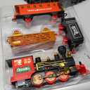 BainGesk Train Set, Christmas Train Set with Steam, Light and Sounds, Electric Train Toy for Boys & Girls, Christmas Train Set for Under The Tree, Gifts for 3 4 5 6 7 8 Year Old Kids