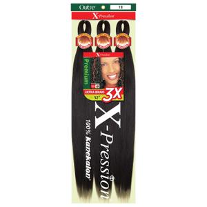 Outre X-Pression Braid - Pre Stretched Braid 52" 3X (3 Pack, M4/27/30)