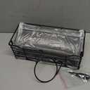 Hair Dryer Holder Wall Mounted, Adheisve Hair Styling Tool Organizer for hair Brush/Appliance Wall Mount with 5 Tier Shelf Basket Hooks Blow Dryer and Straightener Holder for Bathroom(Black)