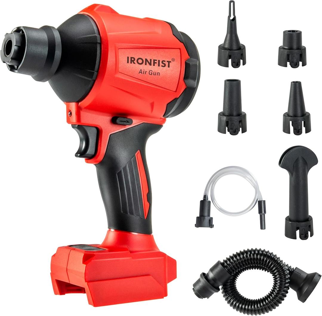 IRONFIST Cordless Dust Blower Compatible with Milwaukee M18 Battery, Brushless Motor Leaf Air Duster & Vacuuming Gun (Battery Not Included)