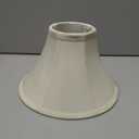Aspen Creative 58030A, Bell Uno Lamp Shade, Ivory, 4" Top x 10" Bottom x 7" Slant Height, Slip UNO 33mm