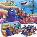 Ocean Puzzles - 60 Piece Underwater World Jigsaw Puzzles for Kids Ages 4-8 Family Game Reduced Pressure Toy Gift for Children (2614) (Pink)