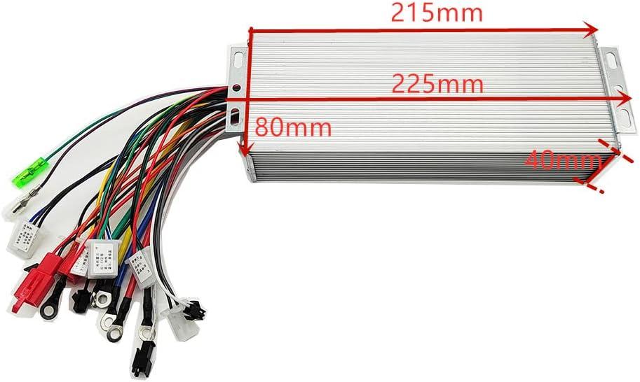 Brushless Controller 48V 60V 64V 1000W Maximum Current 40A Aluminium Alloy for Electric Bicycle Scooter E-Scooter E-Bike