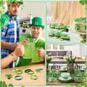 XunYee 60 Sets St. Patrick's Day Shamrock Bracelet Party Favors for Guest St. Patrick's Day Lucky Silicone Wristband Irish Blessing Cards and Bags Irish Party Gift for Women Family Friends Colleagues