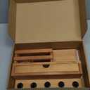 Key Holder Wall Mount, Mail Holder with Storage Drawer and 5 Key Hooks for Coat, Dog Leash, Home Decor Rack, House Accessories, Entry Way Organizer (Wood) (Standard - 11.8 Inch)