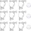 Tatuo 18 Pieces Clip-on Earrings Converter Components with Post Convert Pierced Earrings to Clip-on Bulk Comfort Earring Pads for None Pierced Ears Hook DIY Gift(Silver)