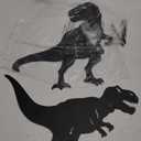 Dinosaur Metal Garden Stakes - Gifts for Women/Men/Lovers, Black Silhouette Statues, Outdoor Decor for Yard, Lawn Ornaments