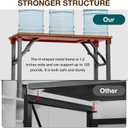 TEMI Small Computer Desk Folding Table - 35.8" Foldable Office Desk, No Assembly, Perfect for Small Spaces in Bedroom, Dorm, or Apartment, Portable Mini Desk or Study Table with Compact Design, Brown