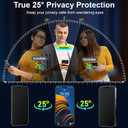 Esanik 2 Pack Matte Privacy Glass Screen Protector for iPhone 15 Pro Anti-Glare & Anti-Spy,Anti-Reflection, Smooth as Silk, Military-Grade 9H Hardness,Flawless Fit Tray