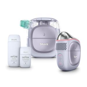 Shark FacialPro Glow at-Home Hydro-Powered Facial System with DePuffi Hot & Cold Therapy  Professional Spa Skincare Device for Pore Cleansing, Hydration, & Radiant Glow, Lilac, FH320PL