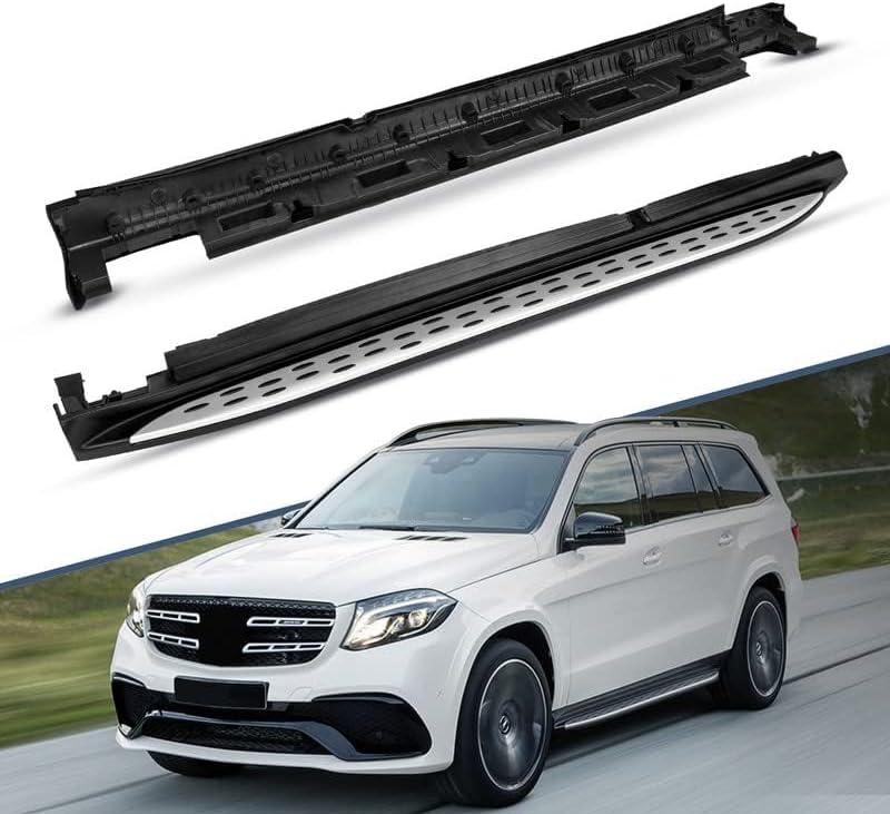 KYX Running Boards fit for Mercedes Benz W166 M ML ML350 GLE 2012-2017, Aluminum Alloy Car Door Side Steps Nerf Bars Truck Boards Step Rails