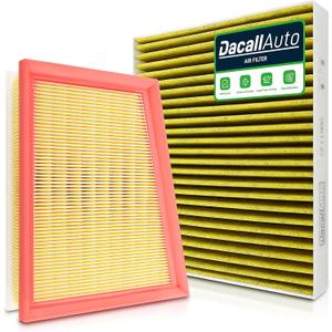 Activated Carbon Cabin & Engine Air Filter Set fit for Buick Encore GX/Envista (2020-2025), for Chevy Trailblazer/Trax (2021-2026), Replace Part NO. CF11966, CA12814