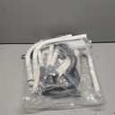 Lemagalu Heavy Duty Bed Rails for Elderly Adults Safety-Foldable Bed Rail for Senior with Adjustable Heights Fits All Bed Sizes，Bed Handle Bedside Assist with Pocket -504M (White and Gray)