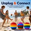 Qeeman Hand-Made Dirtbag Hacky Sacks Footbag, 2026 Upgraded Crochet Knitted, Multicolored Kick & Juggling Balls for Beginners and Adults