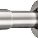 AmazerBath Nickel Spring Tension Shower Curtain Rod 31-75 Inches, 1 Inch Diameter Heavy Duty Tension Rod Rust Proof Bathroom Curtain Rod, Adjustable No Drill Easy Segmented Installation