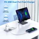 10FT iPhone 17/16e Fast Charger,2Pack 20W Dual Port USB C+A Power Adapter 10Foot Long USB C to C Fast Charging Cable Cord Quick Charging for iPhone 17 Air/17 Pro/17 Pro Max/16/16 Pro/15/15 Pro/Pro Max