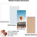 JCJMY 10x20 Picture Frame White for Wall Hanging, Wall Mounting Horizontally or Vertically, 10 x 20 Wall Gallery Poster Photo Frame with Shatter Resistant Plexiglass, White