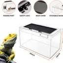 Reptile Growth Reptile Terrarium,10 Gallon Reptile Tank 20" x 10"x 11",for InsectFishTarantulaHermit CrabJumping SpiderIguanaTortoiseLeopard GeckoBearded Dragon