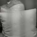 EDOW Throw Pillow Inserts, Set of 2 Lightweight Down Alternative Polyester Pillow, Couch Cushion, Sham Stuffer, Machine Washable. (White, 18x18)