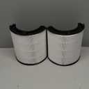 Leemone True HEPA+Carbon Filter 2-Pack Replacement for Dyson HP1 PH01 PH02 PH03 HP06 TP06 HP07 TP07 HP09 TP09 HP10 TP10 360 Combi Glass Purifying Fans, 2-in-1 Replacement Filters, 2 Pack