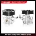PHOBOOS Power Steering Pump Compatible with Toyota Camry 2002-2009, Toyota Solara 2002-2008, L4 2.4L, with Outlet & Pulley, Smooth Steering, Low Noise, High Durability, Ref. 96-5245