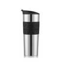 Bodum 15 oz Travel Mug, Vacuum Insulated Stainless Steel, Black