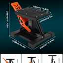 Dirt Bike Stand with Tool Trays, 660Lbs Capacity with Damping Widen Motorcycle Stand Lift Jack Hydraulic Heavy Duty for Repair and Maintainance Dirtbike Pit Motocross Mini Bike