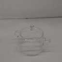 Borosilicate Glass Pot, 2.5 Quart Saucepan With Lid, Microwave, Stove and Dishwasher Safe