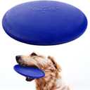 SuperChewer Tough Flying Disc Toy | Lifetime Replacement | Strong Natural Rubber | Great Dog Fetch Toys | Rubber Disc Toy for Dogs | Ultra Durable Chew Toys for Aggressive Chewers | for All Breeds (Large - 8.5 Inch / 9 oz)