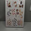 Animal Alphabet Numbers Wall Art Classroom Nursery Painting Wall Decor Educational ABC Poster Kids Playroom Picture Prints Positive Affirmations Animal Canvas Artwork for Boy Girl Room 12x16 Inch