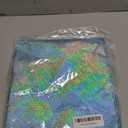 4pcs Blue Holographic Laser Tablecloths 40" x 108" Plastic Table Cloths for Parties Shimmer Shiny Party Decoration for Winter Ocean Princess Birthday Party Wedding Baby Shower Christmas Decor, Aqua