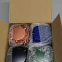 MalloMe Camping Lantern Multicolor 4 Pack Lanterns for Power Outages, Camping Lights for Tent Hanging, Camp Light Tent Lamp Emergency Battery Powered LED Lantern (Rechargeable Batteries Not Included)