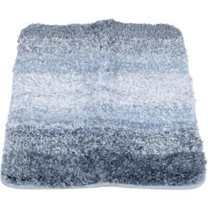 Bathroom Rugs Gradient Color Nonslip Absorbent Polyester Fiber Bathroom Floor Mat for Home Entrance Bathrooms (41 * 61CM)