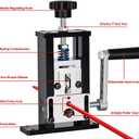 Manual Wire Stripping Machine, Gauge Wire 0.06"-1", Scrapping Copper Wire Peeler Machine, Drill Powered/Hand Crank Dual-drive Wire Stripper Tool for Scrap Copper Recycling & DIY etc.