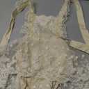 FYMNSI Newborn Baby Girl 1st Birthday Outfit Floral Lace Tulle Romper Tutu Dress Cake Smash Princess Boho Clothes Photo Shoot (12-18 Months)