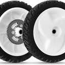 105-3036 Wheels for Toro 22" Recycler Lawn Mower - 8 Inch Rear Drive Wheel 52 Gear Teeth Compatible with Toro 20041 20066 20017 20068 20073 Recycler Self-Propelled Push Mower, 2 Pack