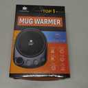 Coffee Mug Warmer - Fastest Heating & Highest Temperature, Coffee Cup Warmer for Desk Auto Shut Off, 4 Temp Settings & 1-12H Timer, Smart Electric Beverage Warmer for Coffee, Tea (Black)