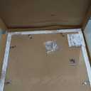 14x14 Picture Frame Set of 2, Distressed White with Glass Collage Frame, Display Photo Six Opening 4x6 With Mat or 14 x 14 Without Mat - Horizontal or Vertical Wall Mounting