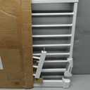 BABELIO New Version Baby Gate with Cat Door Adjustable,29-40" Metal Pet Door for Stairs & Doorways, Pressure Mounted, No Tools Needed, White